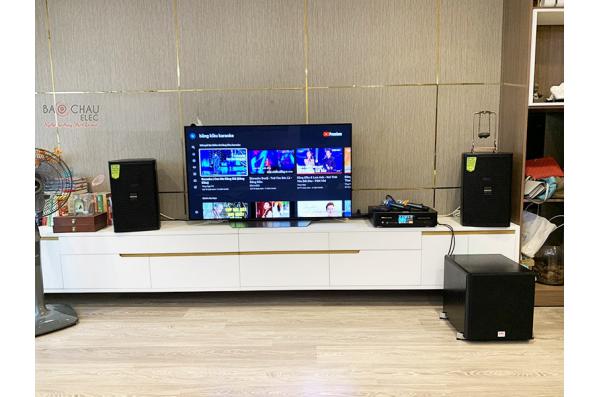 Lắp đặt dàn karaoke gia đình anh Bình tại Hà Nội (Domus DP6100, BKSound DKA6500, SW512B)