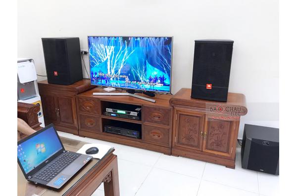 Lắp đặt dàn karaoke gia đình anh Hùng tại Ninh Bình (JBL CV1270, VM620A, BPR-8500, NS-SW300, UGX12)