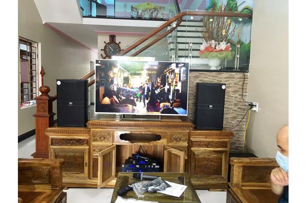 Lắp đặt dàn karaoke gia đình anh Lực tại Bắc Giang (JBL KP4012, Crown T5, KX180, VM200, A120P)