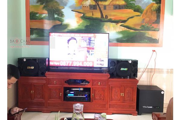Lắp đặt dàn karaoke gia đình anh Lương tại Bắc Ninh (BMB 312SE, VM820A, BPR8500, BJ-W30, BJ-U550)