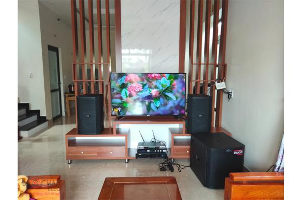 Lắp đặt dàn karaoke gia đình anh Quyết tại Hải Phòng (BIK BSP 412, VM620A, KX180, TS315S, UGX12)