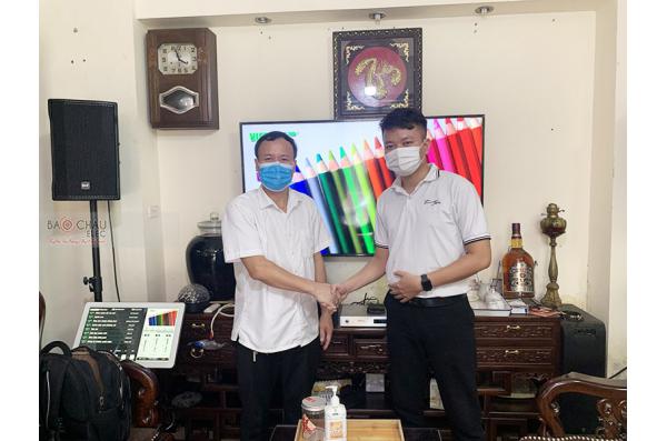 Lắp đặt dàn karaoke gia đình anh Sáng tại Hà Nội (RCF CMAX 4110, Xli3500, VietK 22 inch)