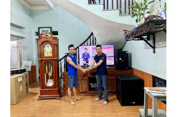 Lắp đặt dàn karaoke gia đình Diệu tại Bắc Ninh (BMB CSS 1212SE, TD8004, Domus 18C, K9900II)