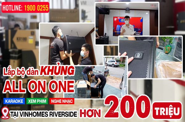 Lắp đặt dàn karaoke anh Trường tại Hà Nội (CMAX 4112, EMAX 3112, VM420A, TD8004, K9900II, RP504C...)