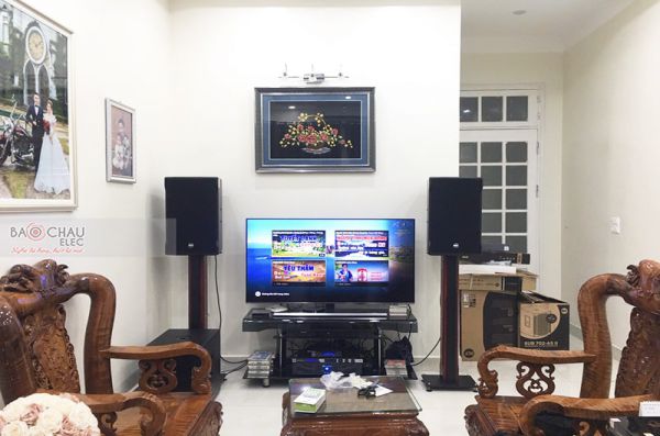 Lắp đặt dàn karaoke gia đình anh Anh tại Hà Nội (RCF CMAX 4112, Xli3500, KX180, 702-ASII, VM200)