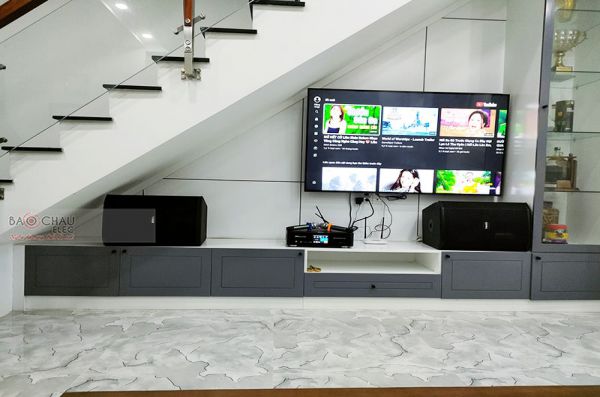 Lắp đặt dàn karaoke gia đình anh Lâm tại TP HCM (BIK BSP 412, BKSound DKA 8500)