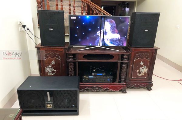 Lắp đặt dàn karaoke gia đình anh Thảo tại Hưng Yên (BIK BSP412, VM830A, BPR8500, BJ-W66, VM200)