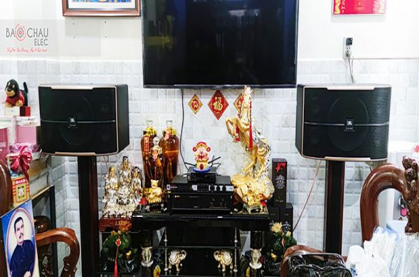 Lắp đặt dàn karaoke gia đình chị Tuyền tại TP HCM (JBL Pasion 12, BIK VM620A, JBL KX180)