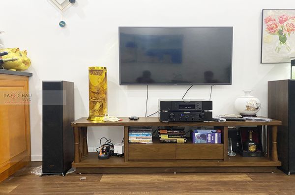 Lắp đặt dàn nghe nhạc cho anh Nguyên tại Hà Nội (Klipsch RP5000F, Maranzt CD6007, Maranzt CD5005)