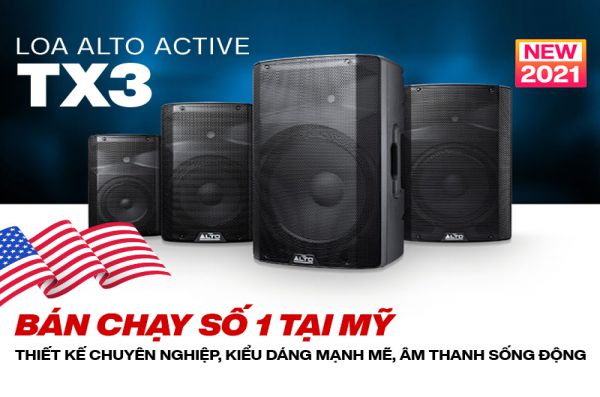Loa Alto Active TX3 - liền công suất bán cực chạy tại USA