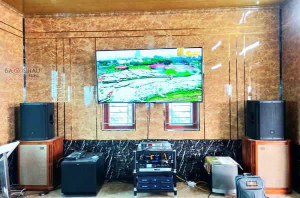 Nâng cấp dàn karaoke gia đình anh Hậu tại Hà Nội (JBL Ki512, Crown T10)
