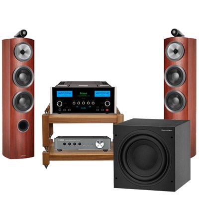 Dàn nghe nhạc Hi-end 32 (B&W 804 D4 + McIntosh MA9500 + B&W ASW610 + DAC Yamaha WXC-50)