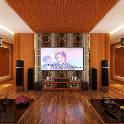 Thiết kế phòng giải trí đa năng, xem phim, nghe nhạc, karaoke 06