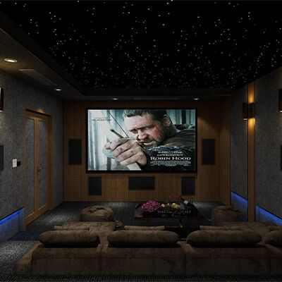 Thiết kế phòng giải trí đa năng, xem phim, nghe nhạc, karaoke 14