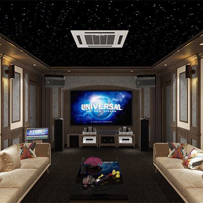 Thiết kế phòng giải trí đa năng, xem phim, nghe nhạc, karaoke 16