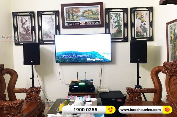 Lắp đặt dàn karaoke anh Thuận tại Hải Phòng (RCF EMAX 3110, VM620A, BPR-8500, TS312Sub, UGX12)