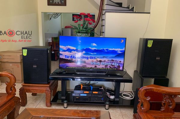 Lắp đặt dàn karaoke gia đình anh Chinh tại Hà Nội (Domus DP6120, VM620A, X5 Plus, SW512B, U900 Plus)