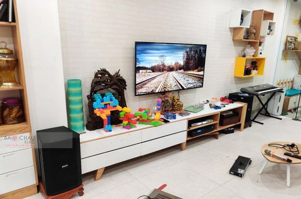 Lắp đặt dàn karaoke gia đình anh Sơn tại Hà Nội (BIK BSP 410II, BKSound DP3600)