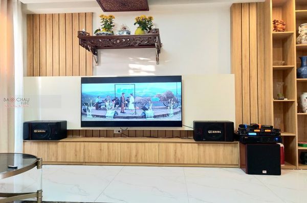 Lắp đặt dàn karaoke gia đình chị Oanh tại Hà Nội (BIK BJ-S886II, VM620A, X5 Plus, SW512C, U900 Plus)