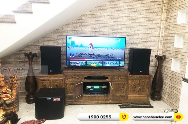 Lắp đặt dàn karaoke gia đình chị Thủy tại Huế (RCF EMAX 3112, APP MZ66, BPR-8500, TS312Sub, UGX12)