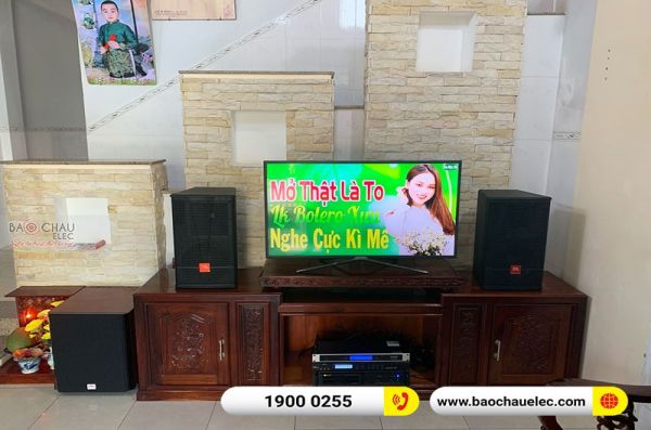 Lắp đặt dàn karaoke gia đình khách hàng tại Bình Định (JBL CV1070, VM620A, X5 Plus, SW612-C, KX850)