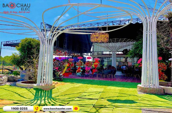 Lắp đặt dàn âm thanh karaoke cho vườn hoa Khánh Bình tại Bình Dương 