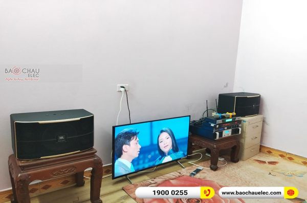 Lắp đặt dàn karaoke anh Chất tại Hà Nội (JBL Pasion 10, Famousound 7208, KX180, Listensound SW-9)