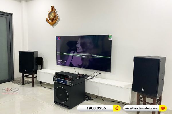 Lắp đặt dàn karaoke anh Hùng tại TP HCM (RCF EMAX 3112, MP2500, BPR-5600, Sub1000 New, BJ-U500) 