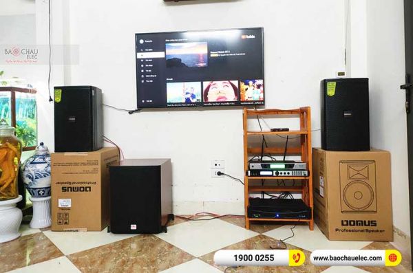 Lắp đặt dàn karaoke anh Thắng tại Hà Nội (Domus DP6100, APP MZ66, X6 Luxury, SW612C, UGX12)