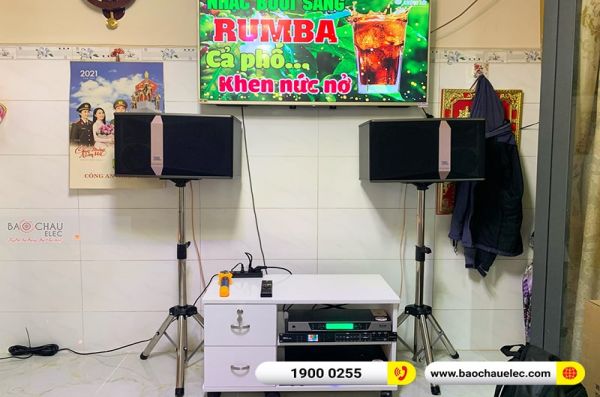 Lắp đặt dàn karaoke cô Huyền tại TP HCM (JBL KI510, APP MZ66, DSP9000 Plus, Sub 1000New, UGX12) 