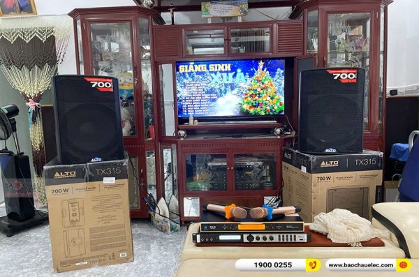 Lắp đặt dàn karaoke gia đình anh Điển tại Biên Hòa (Alto TX315, BKSound X6 Luxury, UGX12 Gold) 