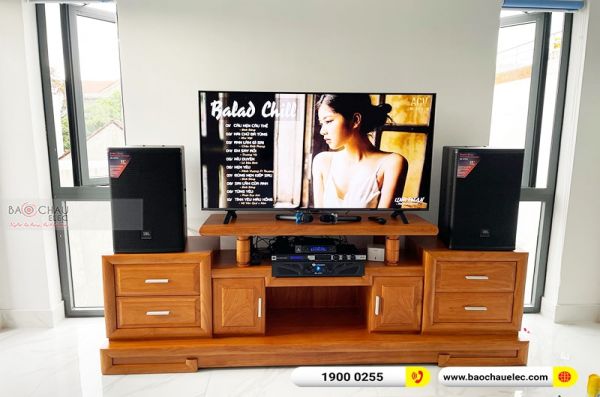 Lắp đặt dàn karaoke gia đình anh Hiếu tại Bình Dương (JBL MTS12, Crown Xli2500, KX180, VM300) 