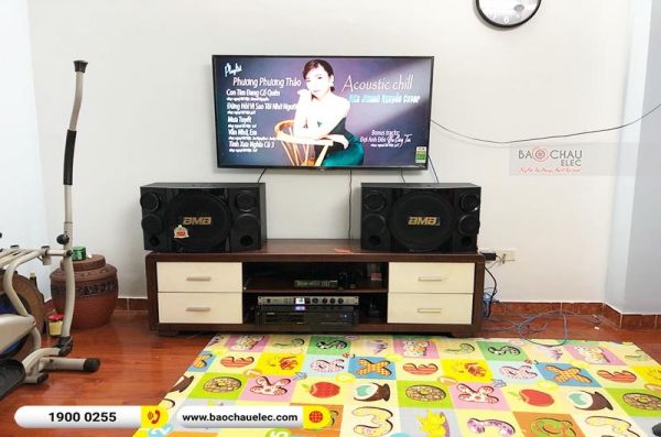 Lắp đặt dàn karaoke gia đình anh Hưng tại Hà Nội (BMB 312SE, BIK VM620A, BKSound KX6, BIK BJ-U100)