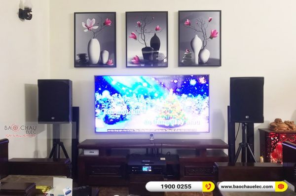 Lắp đặt dàn karaoke gia đình anh Huy tại Hải Phòng (RCF EMAX 3112, BKSound DKA 8500)