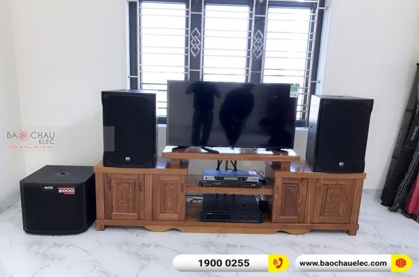 Lắp đặt dàn karaoke gia đình anh Huy tại Nam Định (RCF EMAX 3112, VM620A, BPR-8500, TS312S, UGX12) 
