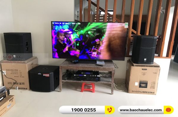Lắp đặt dàn karaoke gia đình anh Kiên tại Thái Bình (PRX 412M, VM820A, KX180, Alto TS312S, VM200) 