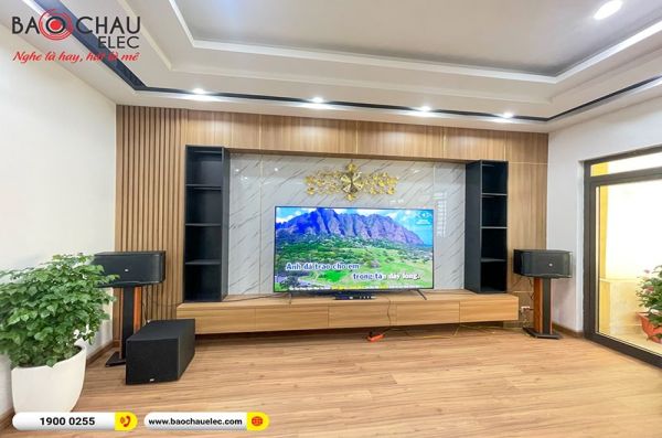 Lắp đặt dàn karaoke gia đình anh Phước tại Quảng Ninh (JBL RM210, KX180, A120P, JBL Wireless) 