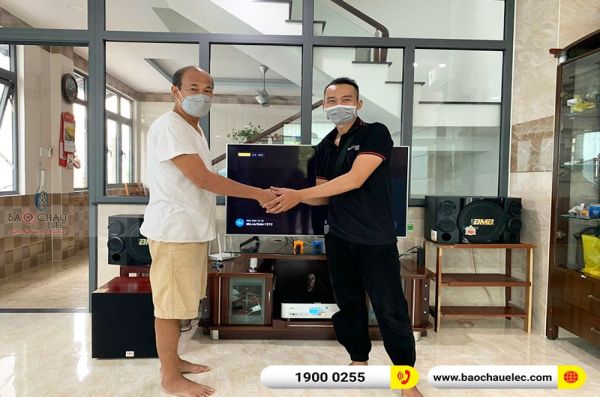 Lắp đặt dàn karaoke gia đình anh Sáng tại TP HCM (BMB SE312, BKSound DKA 8500, SW312C)