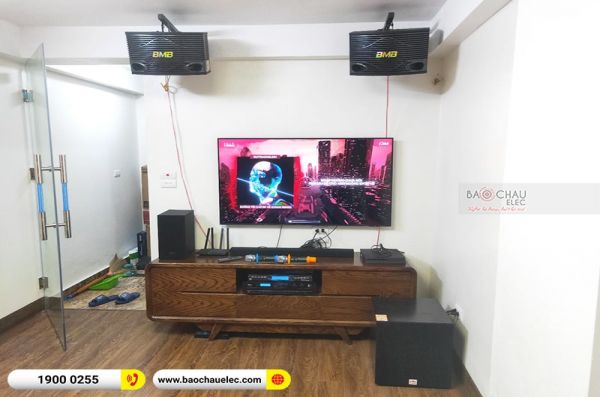 Lắp đặt dàn karaoke gia đình anh Thành tại Hà Nội (BMB 300SE, BKSound DP3600, SW312B, U900 Plus X) 