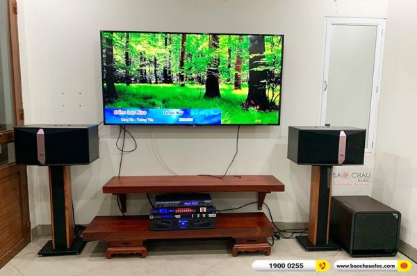 Lắp đặt dàn karaoke gia đình anh Triển tại Hà Nội (JBL KI510, Crown Xli2500, JBL KX180, Polk HTS10)