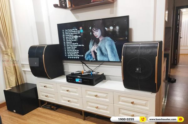 Lắp đặt dàn karaoke gia đình anh Tuấn tại Hà Nội (JBL Pasion 12, BKSound DKA 8500, SW312B) 