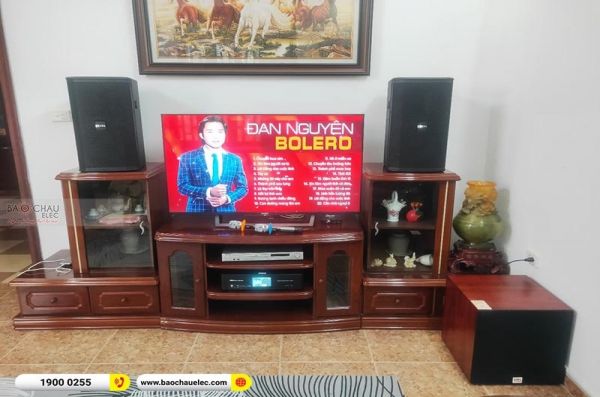 Lắp đặt dàn karaoke gia đình chị Hướng tại Hà Nội (BIK BSP 410II, BKSound DKA 6500, SW312C) 