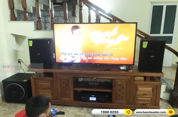 Lắp đặt dàn karaoke gia đình chị Nga tại Nam Định (Domus DP6100, BKSound DKA 8500, Sub1000 New)