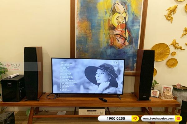 Lắp đặt dàn nghe nhạc anh Vương tại Đà Nẵng (Jamo C95II, Yamaha R-N402) 
