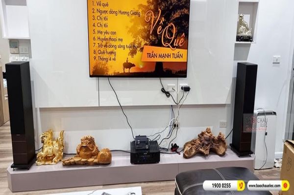 Lắp đặt dàn nghe nhạc chị Nga tại Hà Nội (Sonus Faber Lumina III, Marantz PM8006, Yamaha WXC-50)