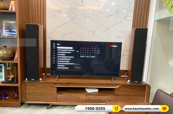 Lắp đặt dàn nghe nhạc – karaoke anh Huy tại Hà Nội (Polk Rti A7, BJ-A88, Polk HTS10, U900 Plus X)
