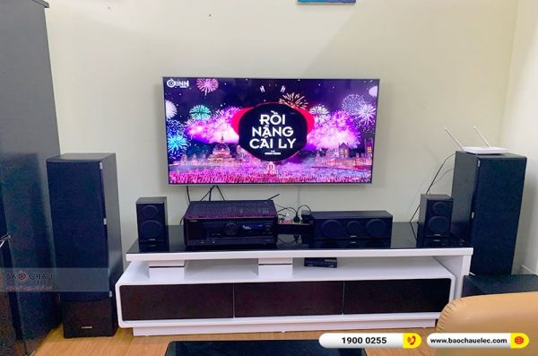 Lắp đặt dàn âm thanh 5.1 xem phim, nghe nhạc Yamaha cho anh Nam tại Hà Nội 