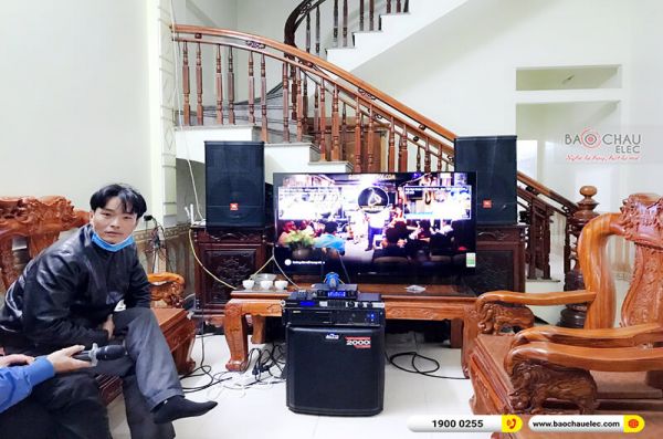 Lắp đặt dàn karaoke anh Chính tại Nam Định (JBL CV1570, BIK VM820A, JBL KX180, Alto TS312S, VM200)