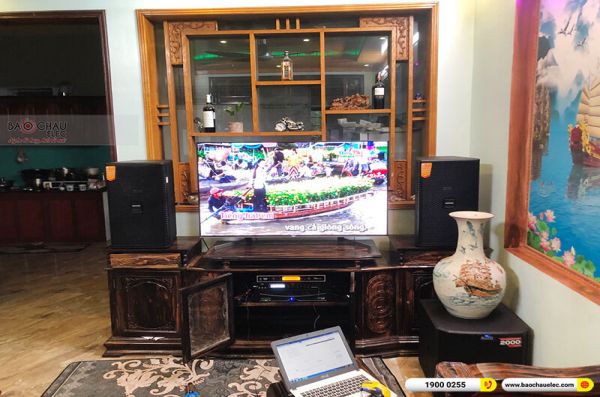 Lắp đặt dàn karaoke anh Huấn tại Hải Phòng (Domus DK 612S, APP MZ-66, X5 Plus, TS312S, UGX12 Gold)