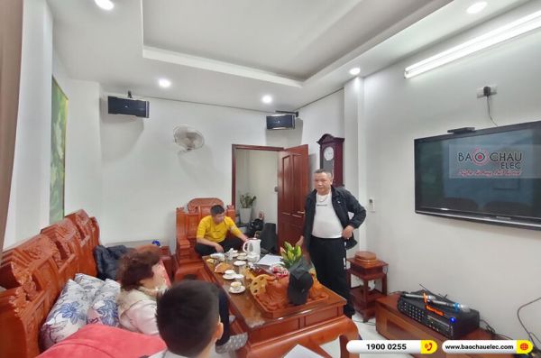 Lắp đặt dàn karaoke anh Hùng tại Hà Nội (JBL Pasion 08, PA-203 Gold Luxury, JBL A100P, BJ-U100,...)